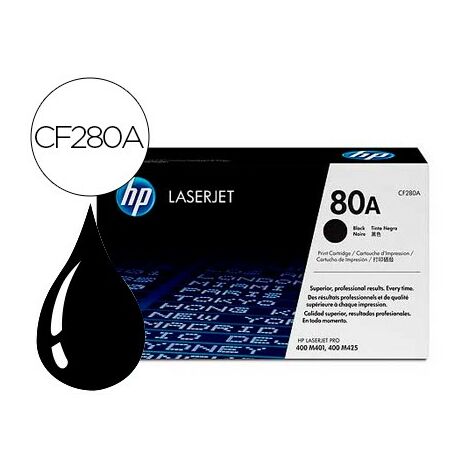 Toner hp laserjet negro cf280a 2700 pag