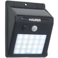 Aplique foco solar led exterior ip65, 200 lumenes, sensor movimiento y crepuscular, foco led bateria, foco solar bateria,