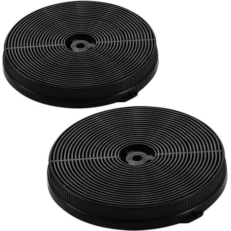 Lot de 2 filtres à charbon de rechange CF-D pour hotte aspirante 187 mm 1360/1360w/0460/0660