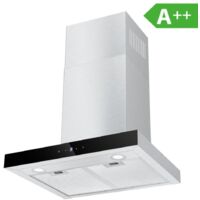 TopStrong Hotte aspirante 60cm, hotte aspirante circulant air/air évacué, hotte aspirante avec 700 m³ / h, hotte Extractive en Acier Inoxydable, contrôle Soft Touch 9 étapes et [Classe énergétique A++