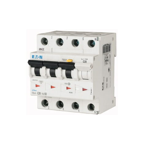 Eaton 170960 interruttore differenziale magnetotermico classe A 3 poli+  neutro 32A- 0.3A FRBM4