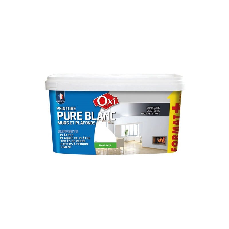 Monocouche pure blanc satin 2.5l+20% acrylsat3 - OXI