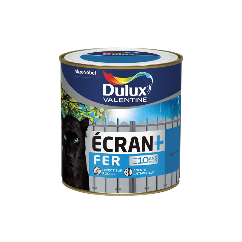 Peinture Ecran fer brillant 0.5l bleu breton - DULUX VALENTINE