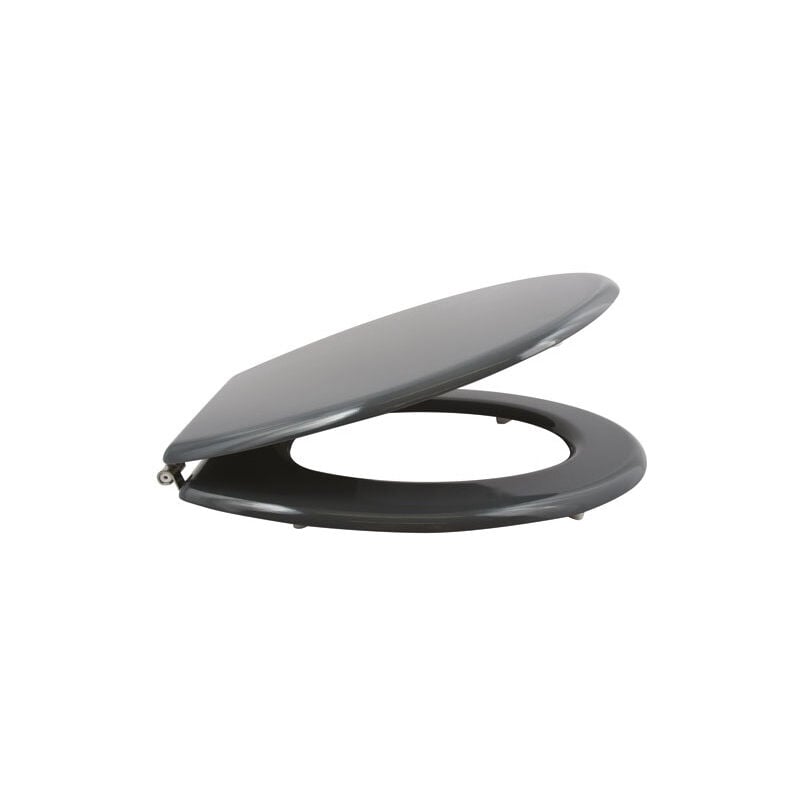 Abattant wc anthracite mdf charnières inox - MSV