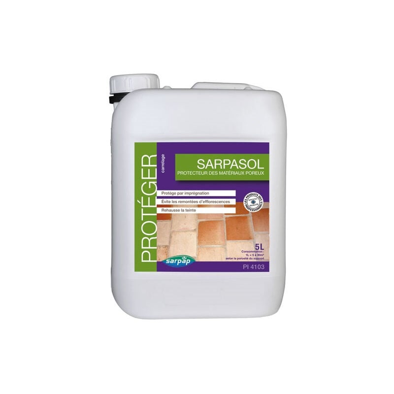 Traitement protecteur matériaux poreux 5L Sarpasol - EBJ