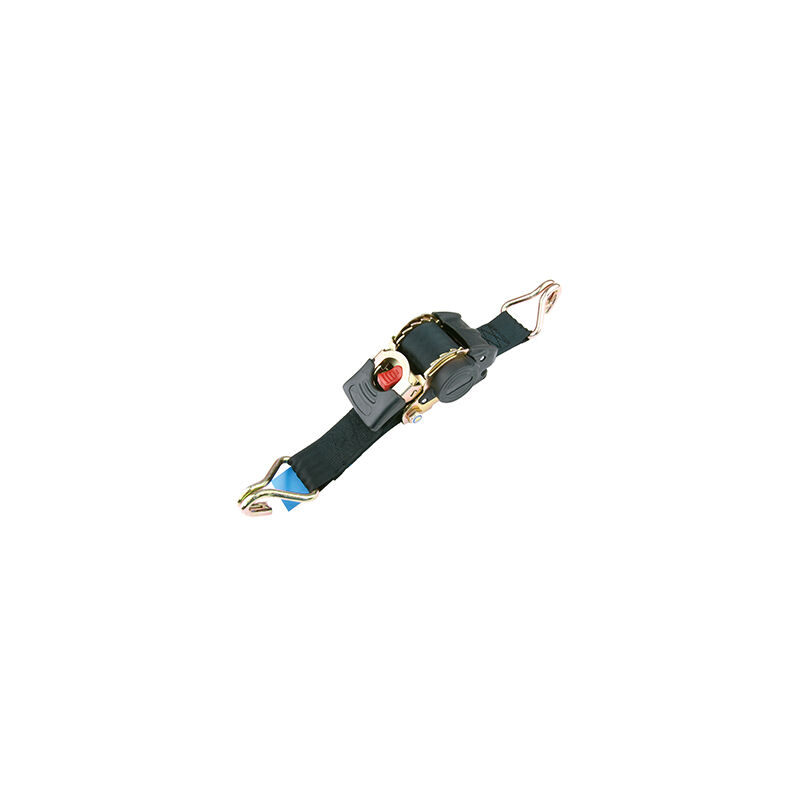 Sangle De Tension Premium Unitec 3 M Avec Cliquet Et Rembobinage Automatique – 200 Kg – Noir