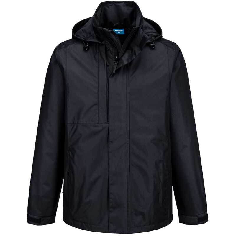 Portwest Veste De Pluie Hi-Vis Bicolore Orange/Marine - Taille XL, Haute Visibilité Et Protection Étanche H443