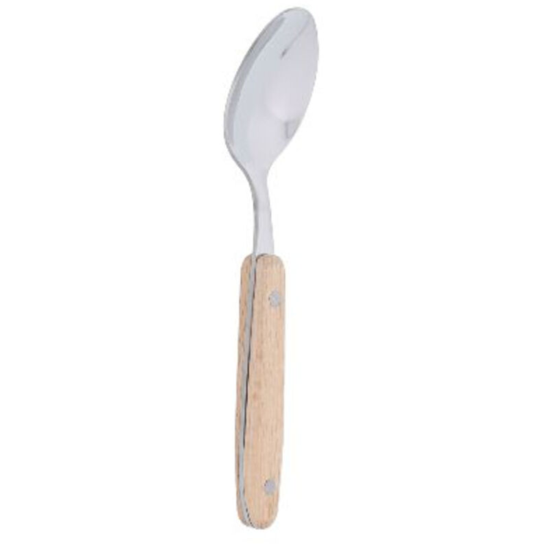 Jean Dubost Lot De 6 Cuillères à Café Delta Monobloc Inox – Design Français Élégant, Brillant, Compatible Lave-Vaisselle