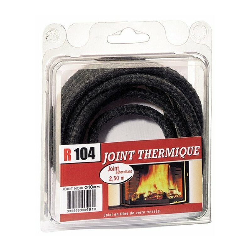 Joint thermique de cheminée fibre de verre diam 10mm + colle - r104