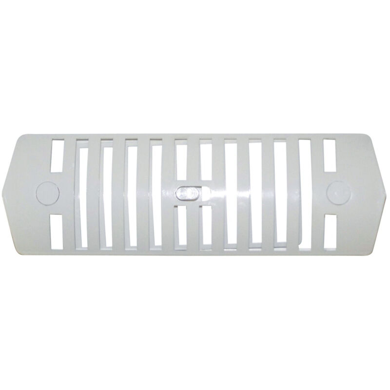 Grille De Ventilation Latérale Coulissante En Plastique Blanc - 200x75 Mm, Avec Moustiquaire, Pour Caravane, Camping-car, Bateau