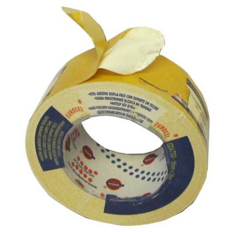 Tesa - Ruban adhésif double face universel 25m x 50mm - Fixation forte et durable - Beige | Contact MANUTAN