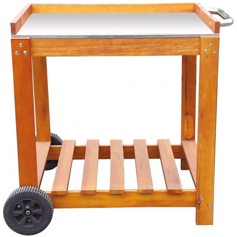 Chariot En Bois Pour Plancha