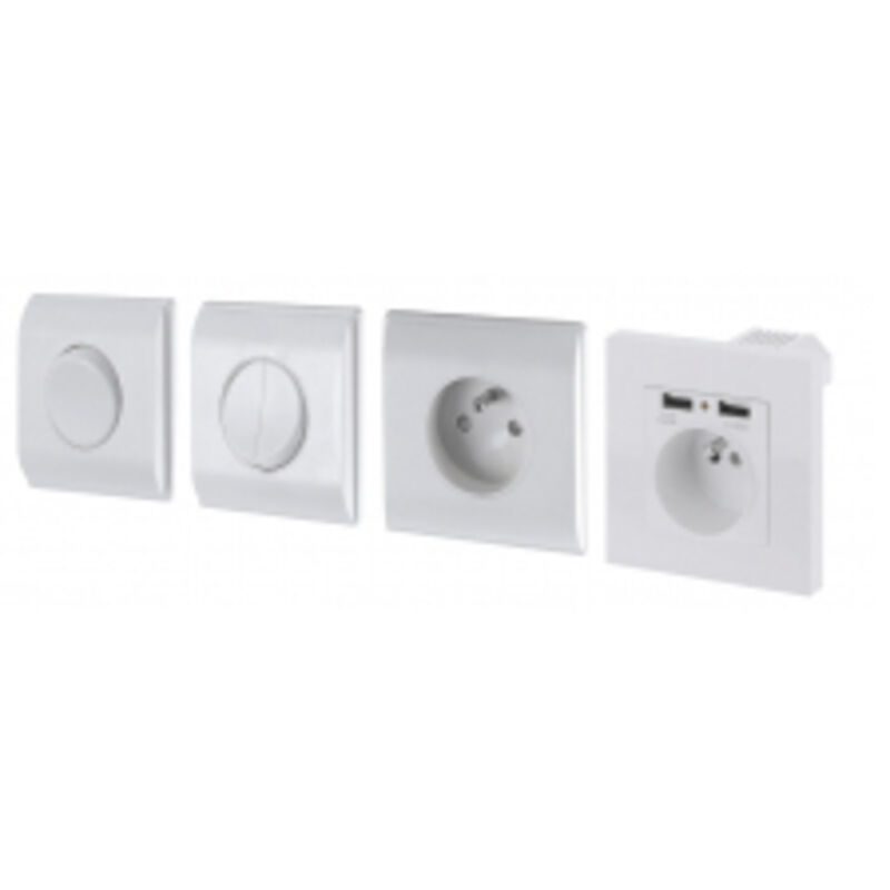 Arnould 61030 - Prise de courant SANS Terre - Prise 2P 2 poles ARNOULD
