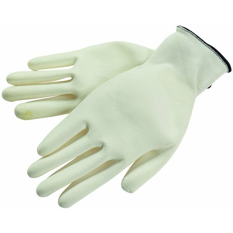 GABRIELLE Solide lot de gants de travail en revêtement latex antidérapants  grip, idéal pour la manutention, jardinage, bricolage, chantier,  montage(Pack10 paires)