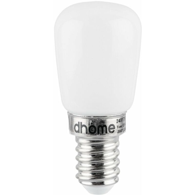 Ampoule tube incandescente pour four ou frigo 100Lm E14 2700K