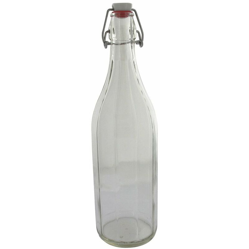 Image of Bouteilles de biere avec bouchon mecanique vers 1965