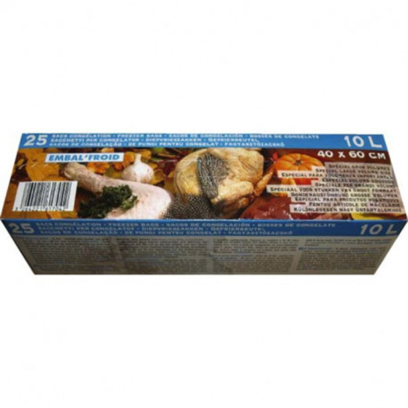 Pely 8670 Boîte De 10 Sacs Congélation 10 L