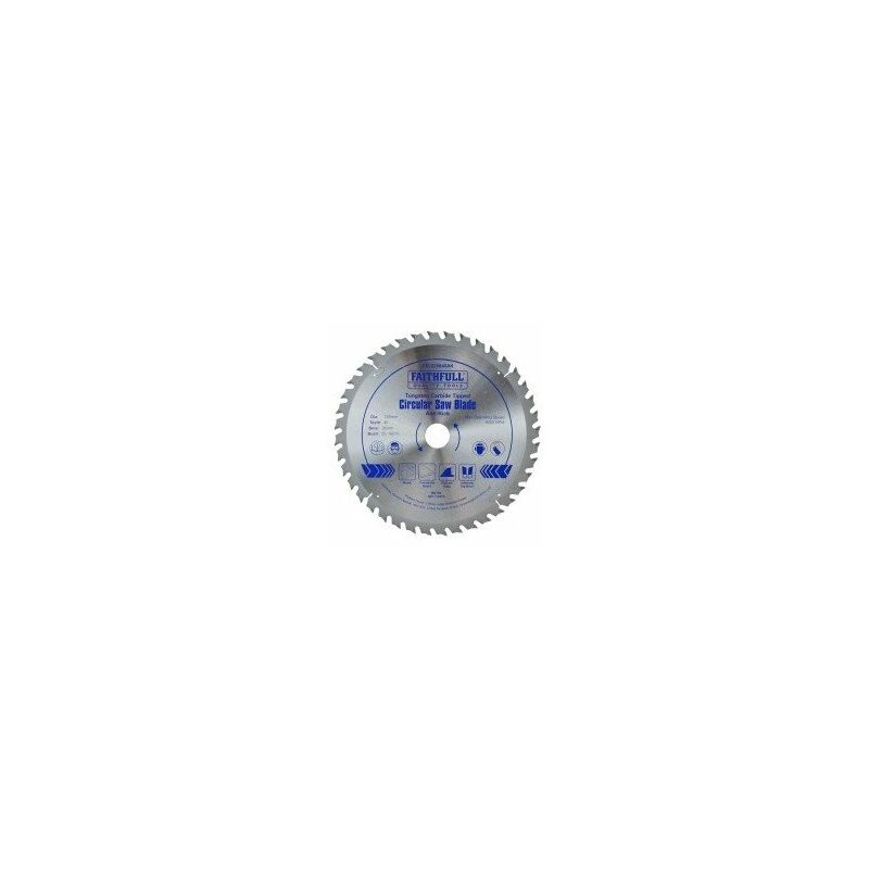 lame de scies circulaires bois - anti à-coups désignation 1 lamediamètre 250 mmdents 40alésage 30 mmbague 25 / 16 mm