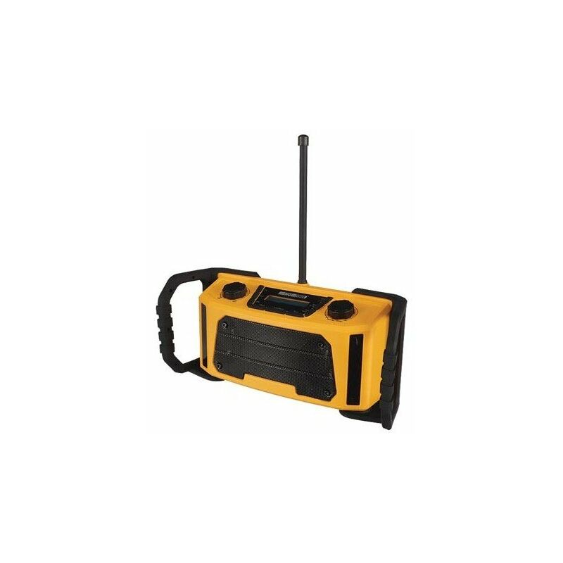 Radio de chantier Billy FM, Bluetooth, batterie de secours - jaune