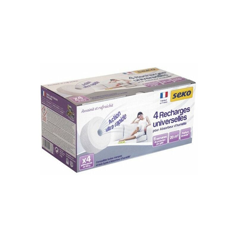 Boîte de 2 Tablettes Sensation lavande pour absorbeur d'humidité