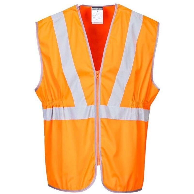 Gilet De Sécurité Réversible Orange Portwest - Norme RIS 3279 - Taille L - Haute Visibilité