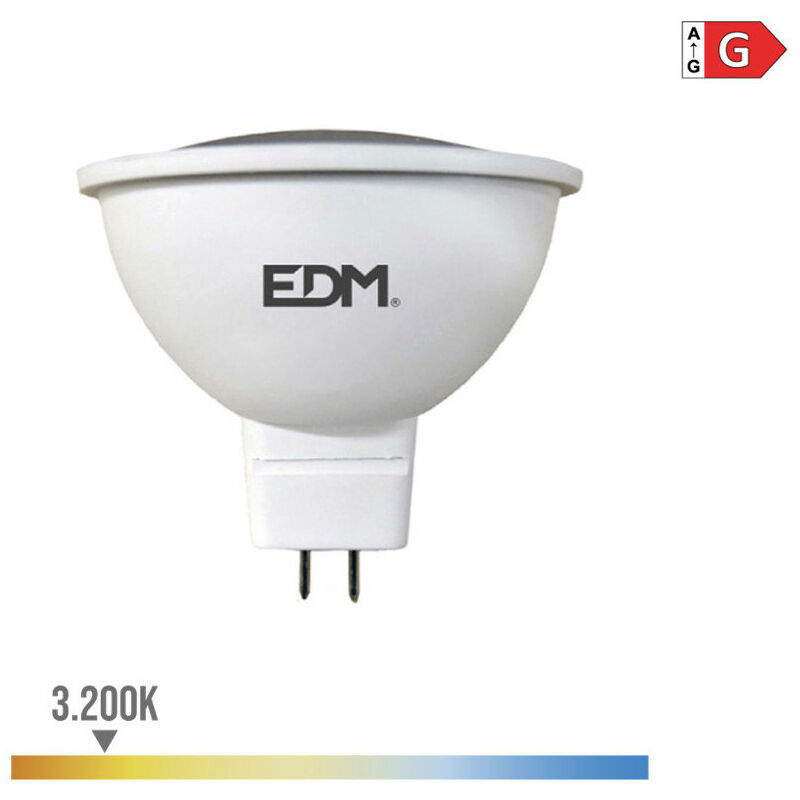 Ampoule LED GU5.3 / MR16 12V 8W SMD 80° - Blanc Chaud 2300K - 3500K -  SILAMP