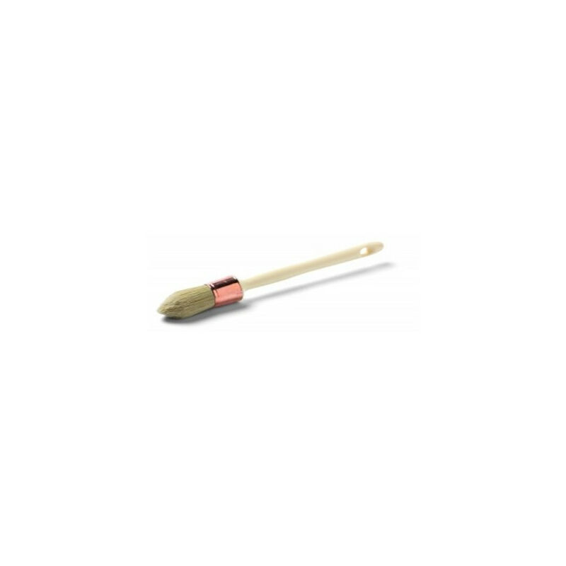 Schuller Eh'klar Lot De 5 Pinceaux Plats – Tailles 6, 8, 12, 14, 16 – Poils Blancs, Virole Métal, Manche Bois