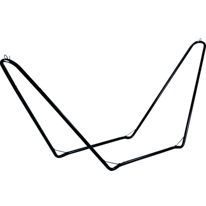 Support Pour Hamac Adulte Cao - Noir - 300 X 72 X 110 Cm - Charge Max 120 Kg - Unisexe - Idéal Jardin, Terrasse