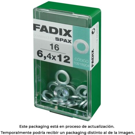 Rondelle plate, Zinc, 64x12mm, Boîte de 16 pièces  Fadix 85761 (1/3)