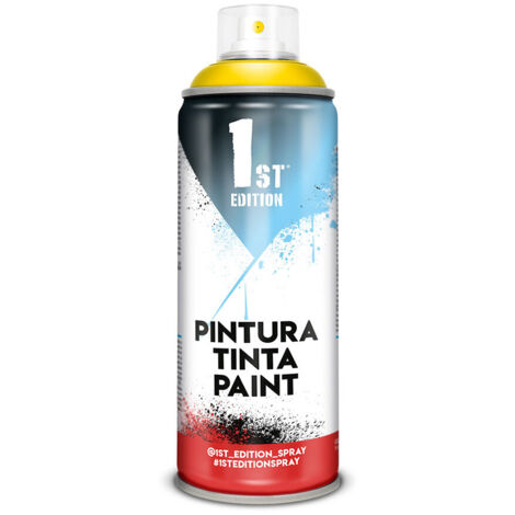Peinture décorative en aérosol 1ère édition Jaune Canari Mat Vif 520cc Réf.643 (1/2)