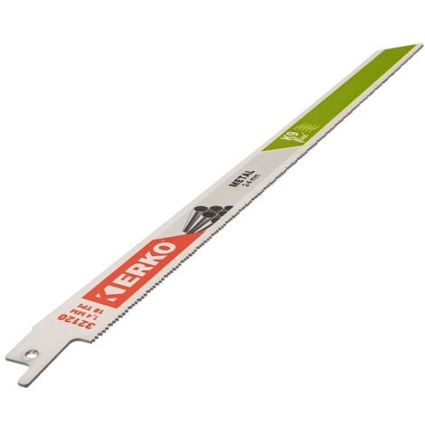 Lame Scie Sabre 300 x 19 x 0.9 18TPI Metal K-9 lot de 5 Erko (1/5)