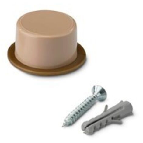 Butee De Porte Avec Vis Beige (blister 2 Unites) Inofix (1/2)
