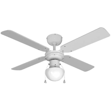 Ventilateur Plafond Caribe Blanc Rafraîchissement Efficace, Design Discret - Edm (1/5)