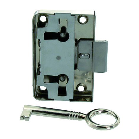 Serrure en applique 20mm universelle acier nickelé - VYNEX