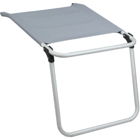 Repose-pieds Premium en toile textilène – Léger et facile à installer – Compatible avec fauteuil de camping Premium – Pour extérieur