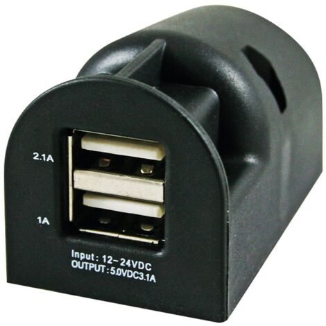 Chargeur 2 prises USB en saillie HABA (1/2)