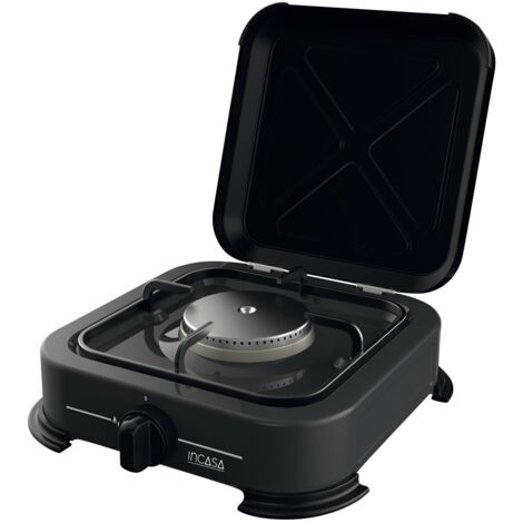 Réchaud à gaz 2,2 kW – 1 brûleur – Pour camping extérieur – Raccord G1/2 femelle – Pression 30 mBar – Dimensions 27,5 x 27,5 x 10 cm (1/4)