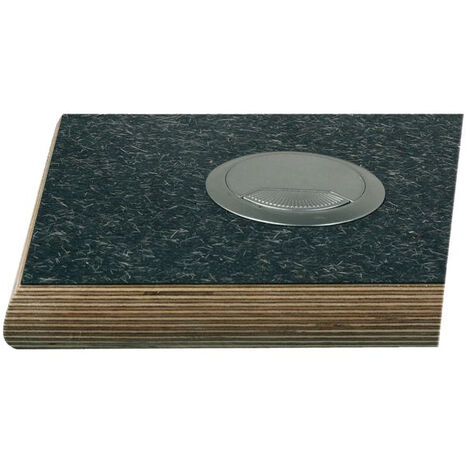 VALUE Passe-câbles 19" De 1U Avec Brosse, Noir - France