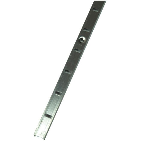 Crémaillère à Entailler Entraxe 25mm Aluminium Or 11x2000mm