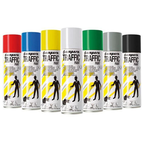 Aérosol peinture traçage de ligne – Spray de marquage résistant aux intempéries – Teneur élevée en pigments – Séchage rapide