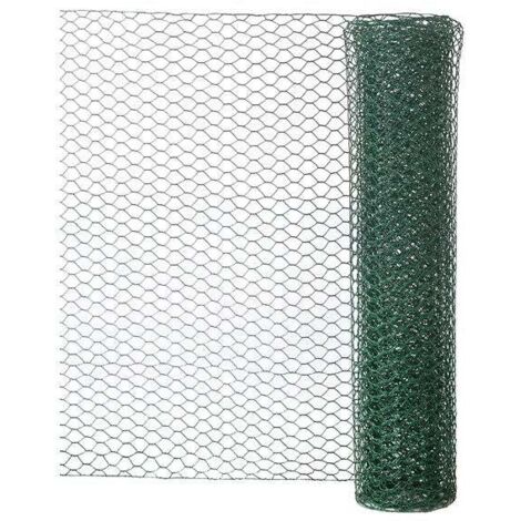 CENTRALE BRICO Grillage pour animaux soudée vert, H.1 x L.3 m, maille H.25 x l.25 mm