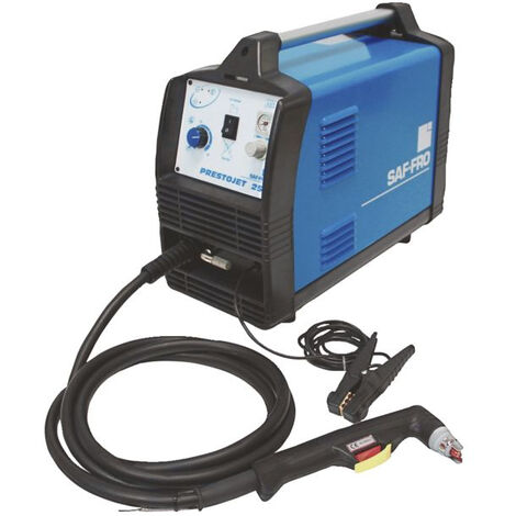 Découpeur plasma Prestojet 25i – Capacité de coupe 6 mm acier doux – Conception légère et portable – Technologie plasma pour coupes nettes – Saf-Fro