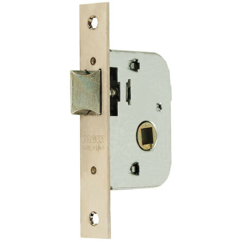 Serrure à mortaiser 1510 – Finition laiton – Entrée 35 mm – Pour portes en bois – Réversible et actionnée par poignée – MCM