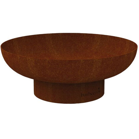 Brasero 75 cm en acier corten – Épaisseur 4 mm – Trous d'aération pour meilleur apport d'air – Design moderne et décoratif – Barbecook (1/6)
