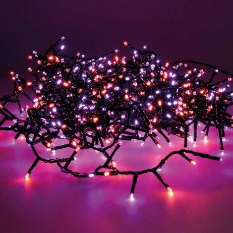 Guirlande Led Violet Orange éclairage Festif Clignotant Extérieur - Lumineo (1/5)