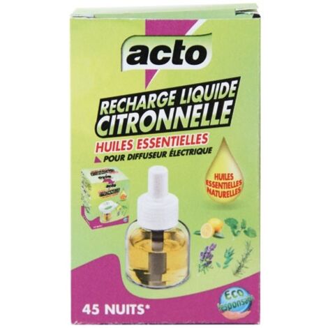 Recharge Citronnelle Acto Répulsif Naturel Anti-moustiques - Acto (1/5)
