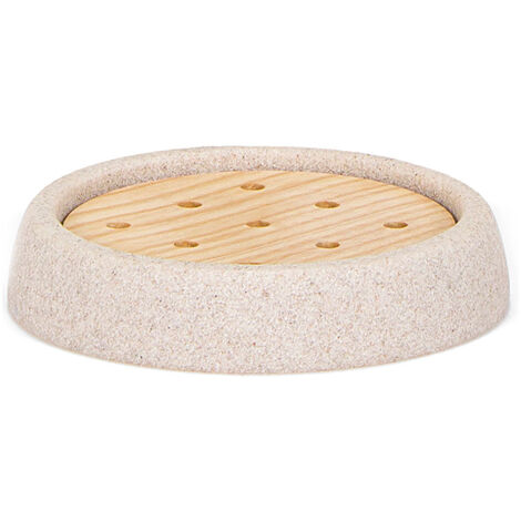 Porte-savon Grès Frêne Design Naturel Et Durable - Andrea House (1/2)