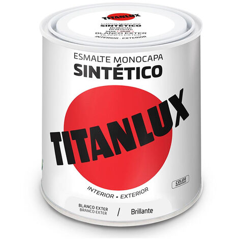 émail Synthétique Blanc Brillant Peinture Monocouche Extérieur Haute Brillance - Titan (1/2)