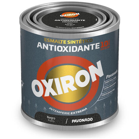 Oxiron Émail Synthétique Métallisé Antioxydant Noir Bleu 250ml Titan (1/2)
