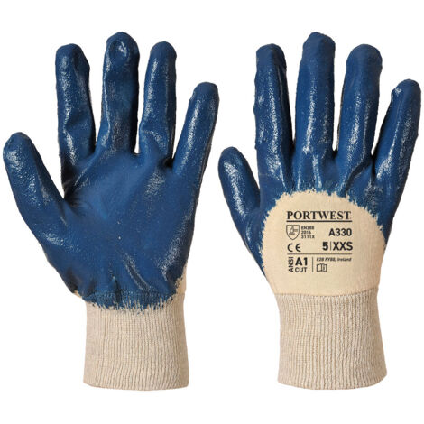 Nitrile Dos Aéré Poignet Tricot - Xxl - Marine - Portwest